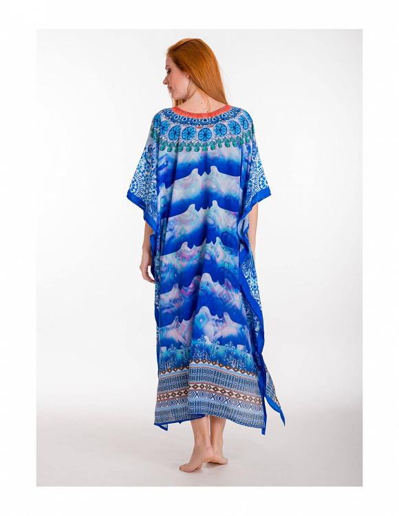 Γυναικειο καφτανι 655 rima - Μπλε - ONE SIZE