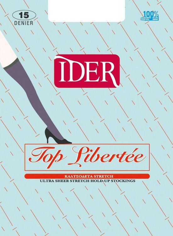TOP LIBERTEE NYLON 15DΕΝ ΚΑΛΤΣΟΔΕΤΑ ider 1305 - off black - ONE SIZE
