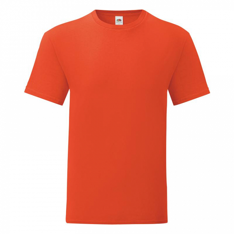 Fruit of the Loom ICONIC Τ Ανδρικό Διαφημιστικό T-shirt Κοντομάνικο 614300 - flame
