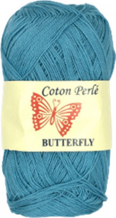 coton perle butterfly ART 90 petalouda - Μπλε-ραφ