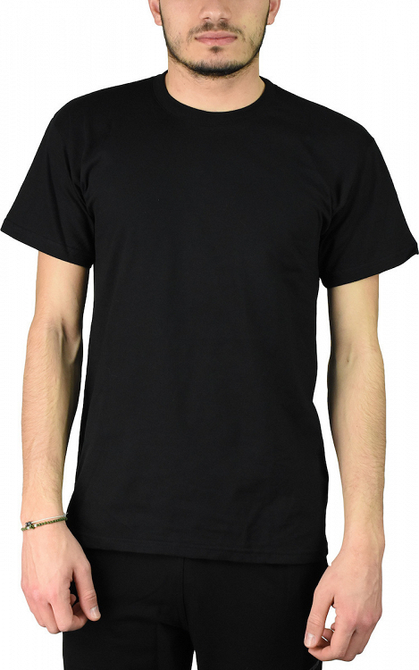 B&C E150 Ανδρικό Διαφημιστικό T-shirt Κοντομάνικο - ΜΑΥΡΟ - 5XL