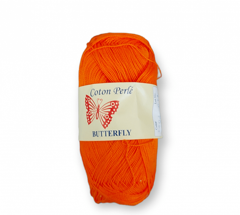 coton perle butterfly ART 90 petalouda - ΠΟΡΤΟΚΑΛΙ