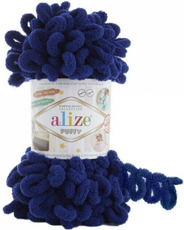 Alize Νήμα Πλεξίματος Συνθετικό Puffy 9m 100gr - Μπλε - ONE SIZE