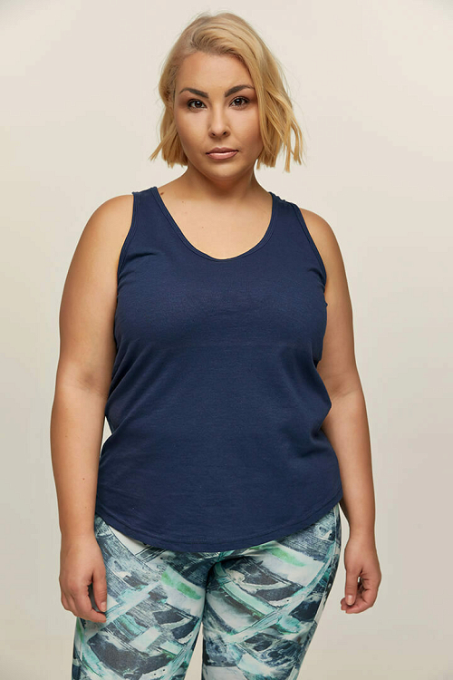 Bodymove Γυναικεία Μπλούζα Αμάνικη 893 - ΜΠΛΕ ΜΑΡΙΝ - XXL