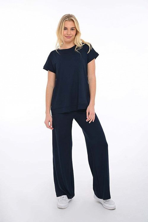 Παντελόνα viscose lycra ψιλή 1396 bodymove - μπλε μαριν