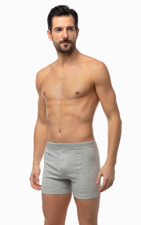 Ανδρικο boxer με ανοιγμα κλασσικο 21300 - ΓΚΡΙ ΑΝΟΙΧΤΟ