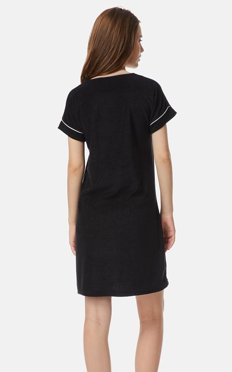 Frotte Beachwear Γυναικείο Κοντομάνικο Φόρεμα με V λαιμόκοψη & τσέπες 52394 minerva