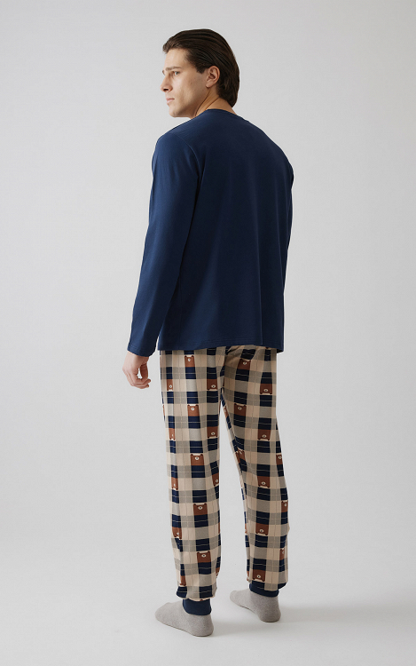 Printed Sweat Coffee Ανδρική Πυτζάμα 71266 minerva