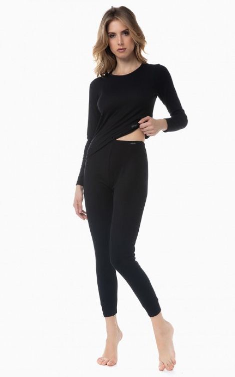 Thermal long sleeve women blouse