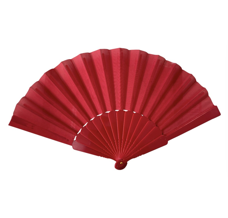 Βεντάλια πλαστική μονόχρωμη 23cm 10664 - ΚΟΚΚΙΝΟ - ONE SIZE