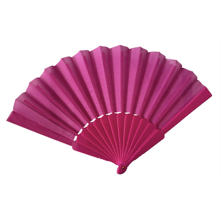 Βεντάλια πλαστική μονόχρωμη 23cm 10664 - ΦΟΥΞΙΑ - ONE SIZE