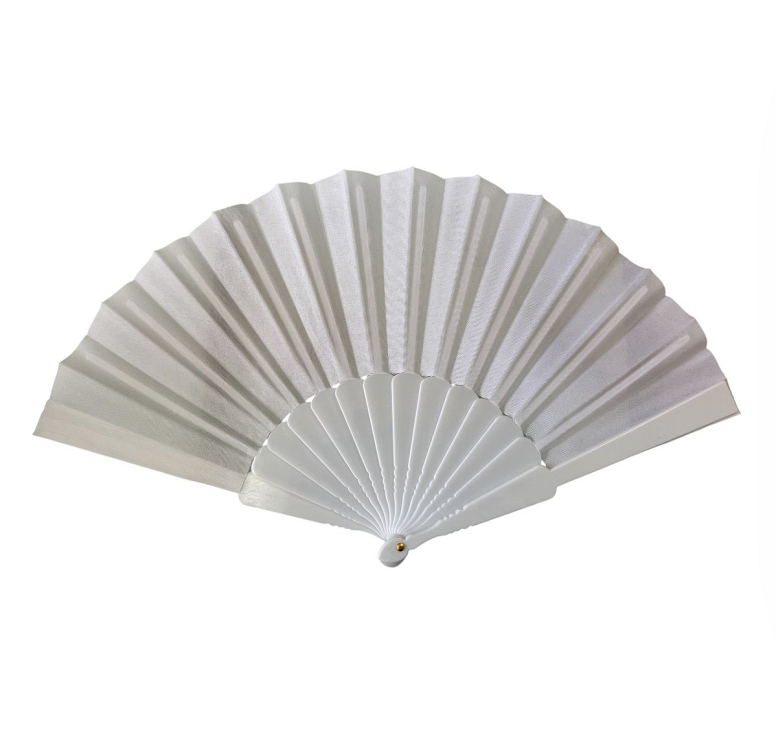 Βεντάλια πλαστική μονόχρωμη 23cm 10664 - ΛΕΥΚΟ - ONE SIZE