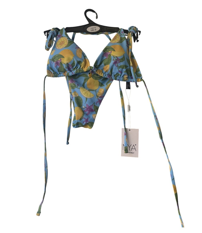γυναικειο μαγιο σετ μπικινι 5282 swimwear mya - Γαλαζιο