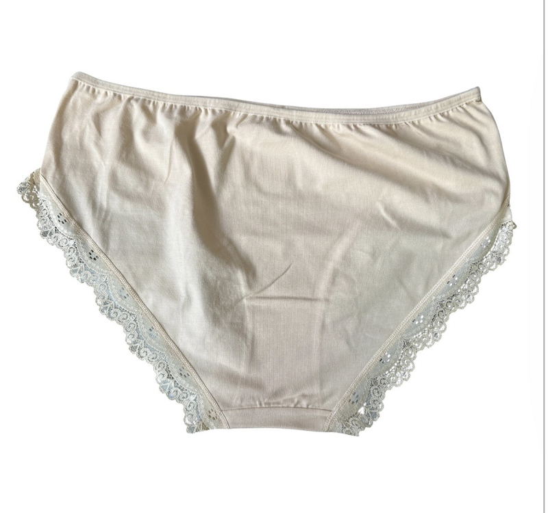 γυναικειο slip με δαντελα 5710 hnx underwear - ΜΠΕΖ ΑΝΟΙΧΤΟ - 3XL