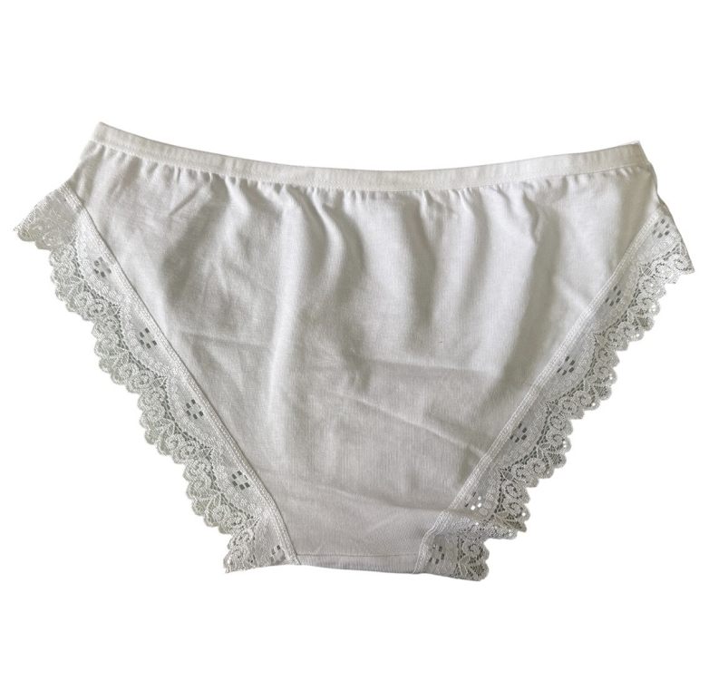 γυναικειο slip με δαντελα 5710 hnx underwear - ΛΕΥΚΟ