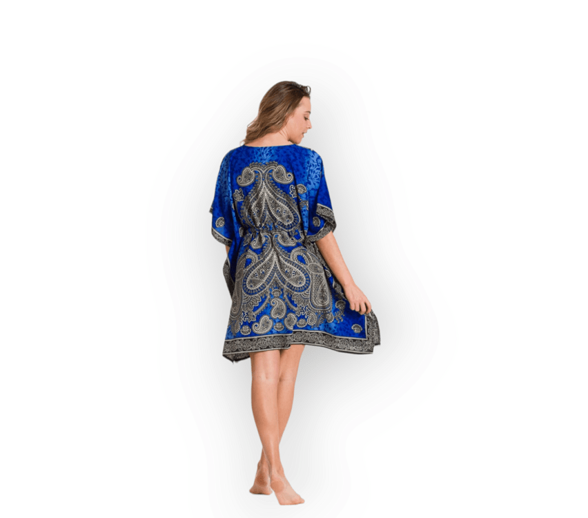 ποντσο με adjuster mmf silk touch 627 rima - μπλε-ρουα - ONE SIZE