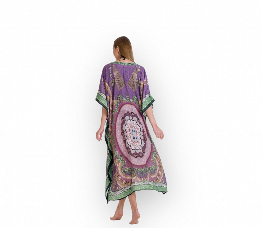 Γυναικειο καφτανι 655 rima - μωβ - ONE SIZE
