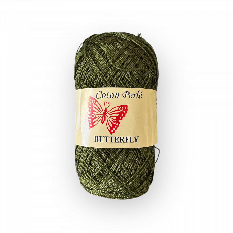 coton perle butterfly ART 90 petalouda - κυπρισσι σκουρο