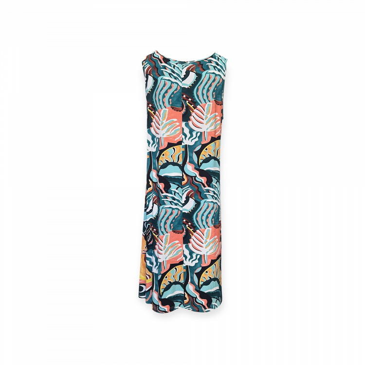 αμανικο γυναικειο φορεμα 23083 billys fashion - μπλε