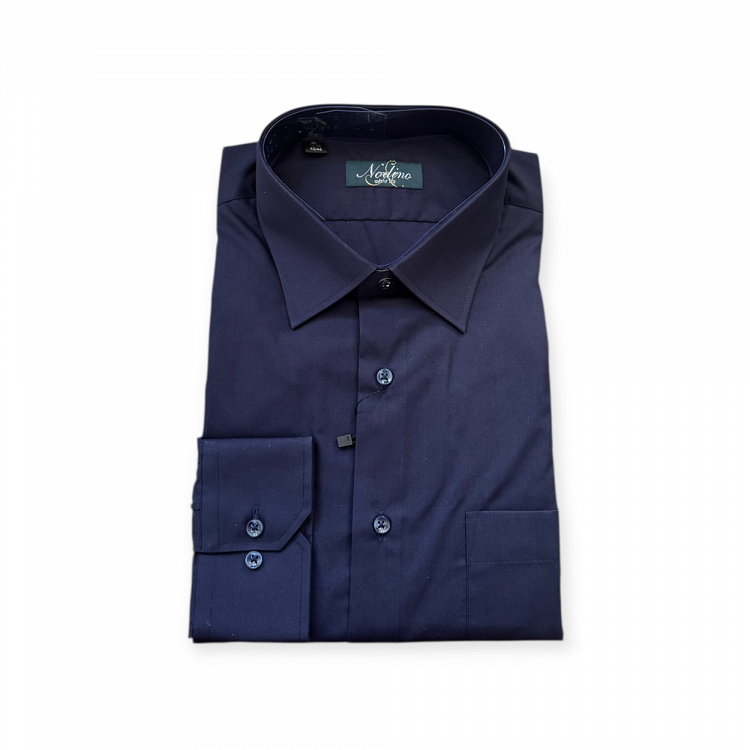 Ανδρικο Πουκαμισο μακρυμανικο nodino shirts - ΜΠΛΕ ΜΑΡΙΝ