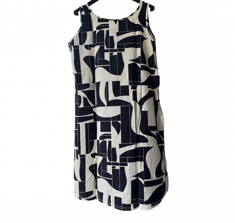 αμανικο γυναικειο φορεμα w.s studio k191 - μπλε μαριν - Xl/Xxl