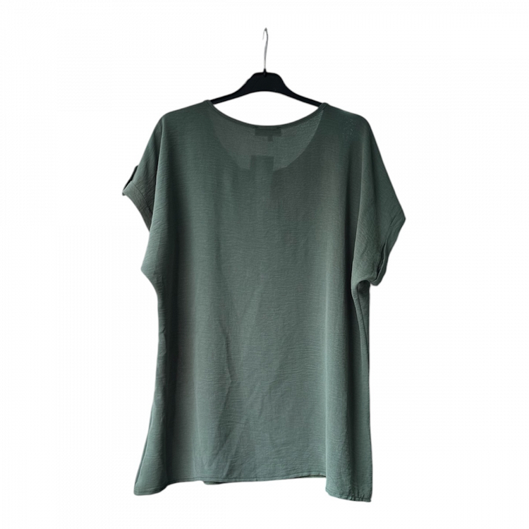 γυναικεια ζαπονε μπλουζα 9856 rodonna - ΠΡΑΣΙΝΟ - 3XL