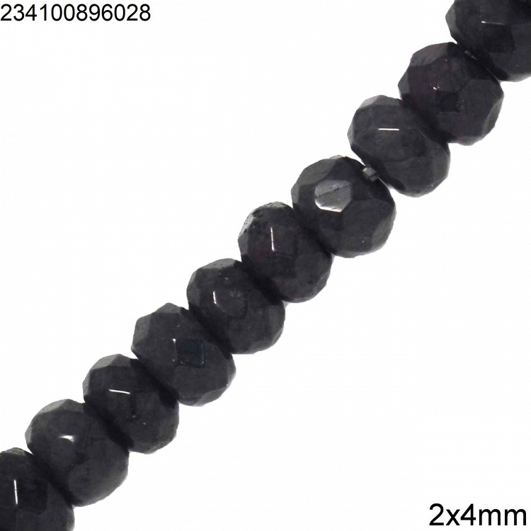 Χάνδρες Ροδέλα Ταγιέ 2x4mm 234100896 - γκρι σκουρο
