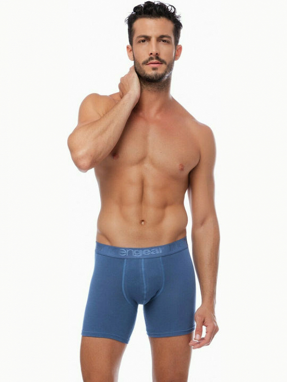 Minerva 90-20518 Ανδρικά Boxer Μονόχρωμα 2Pack - μπλε ραφ - L