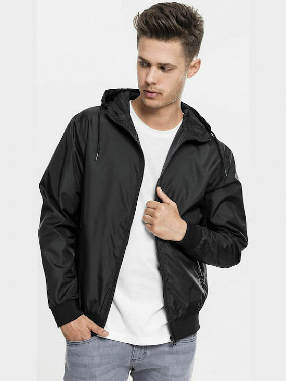Urban Classics Ανδρικό Μπουφάν Αντιανεμικό TB160 - ΜΑΥΡΟ - S