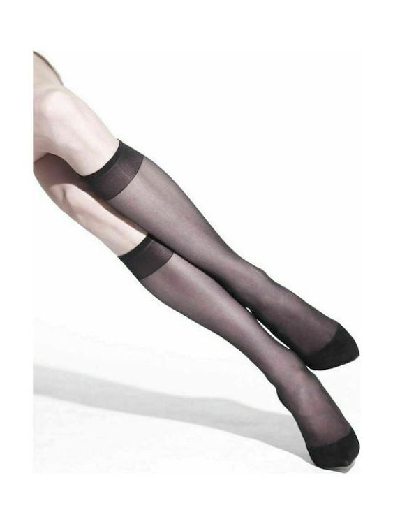IDER Γυναικεία Καλτσάκια 15 Den 2Pack 1410 - ΜΑΥΡΟ - ONE SIZE