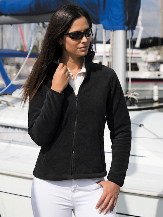 Result Fleece Γυναικεία Ζακέτα με Φερμουάρ R220F - ΜΑΥΡΟ
