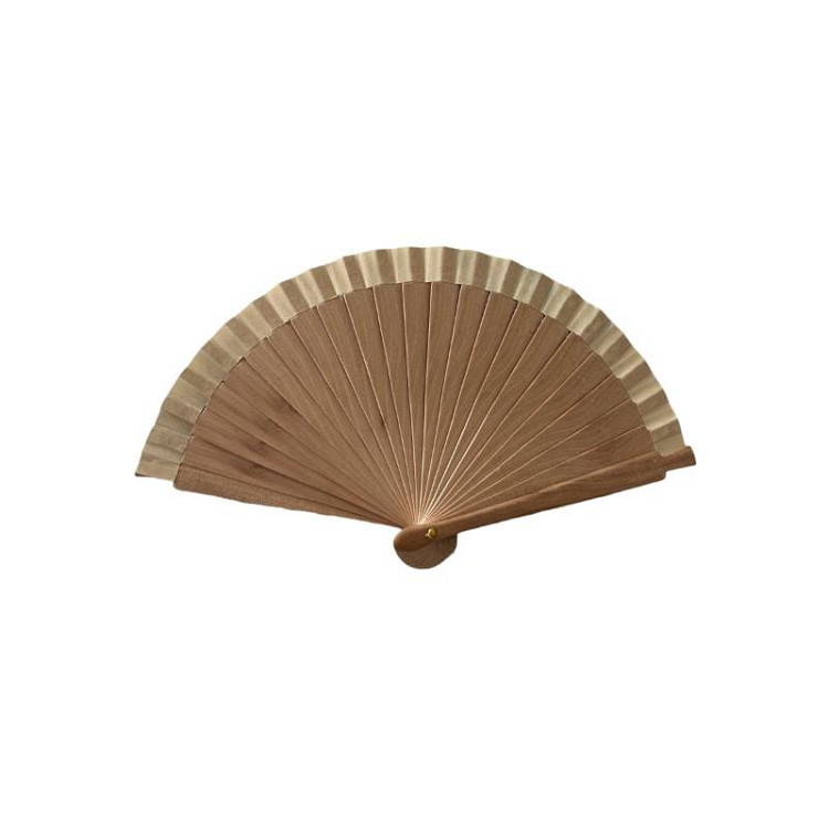 Βεντάλια ξύλινη μονόχρωμη 16cm 11266 - ΜΠΕΖ - ONE SIZE