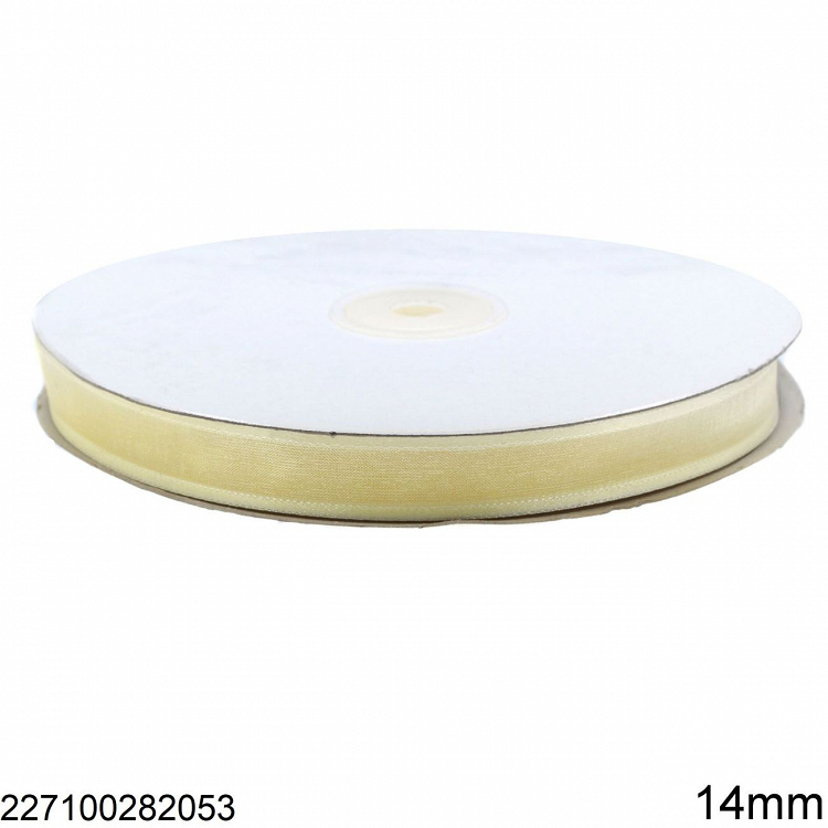 Κορδέλα Οργάντζα 14mm 227100282 - ΕΚΡΟΥ