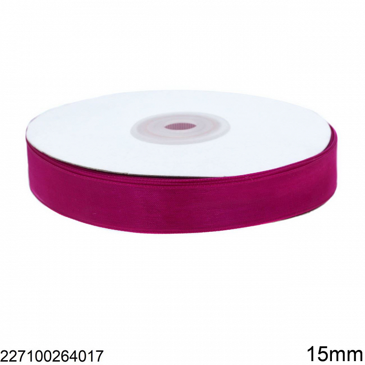 Κορδέλα Οργάντζα 15mm 227100264 - ΦΟΥΞΙΑ