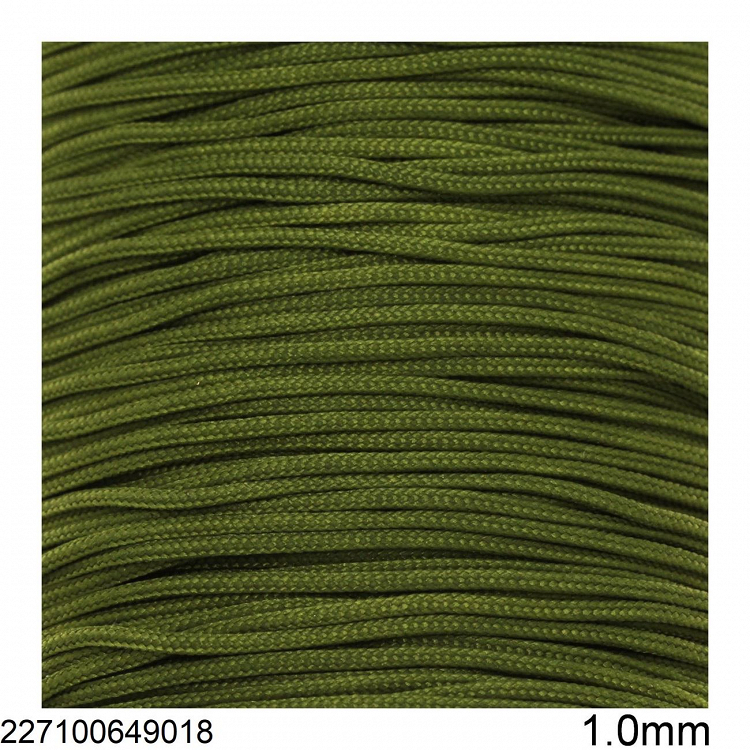Μακραμε γορδονι jade 1mm 10μετρα - Λαδι - 10μετρα