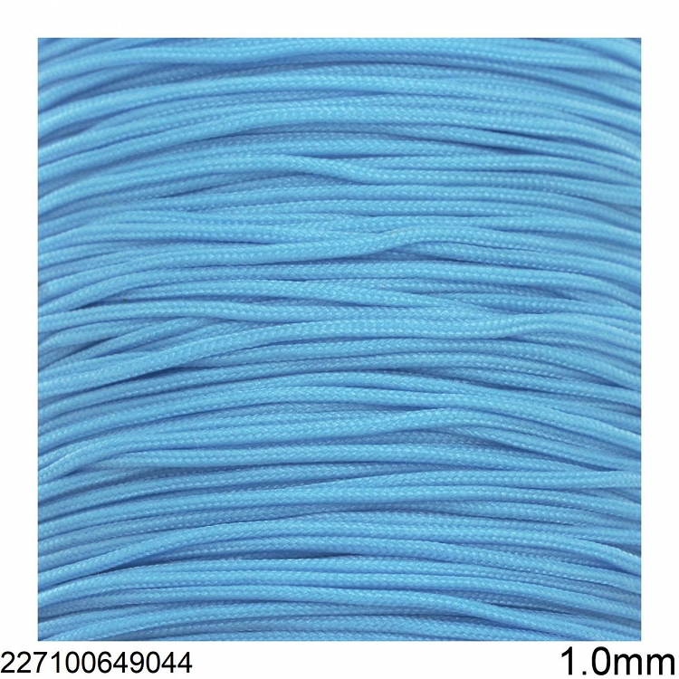 Μακραμε γορδονι jade 1mm 10μετρα - ΓΑΛΑΖΙΟ - 10μετρα