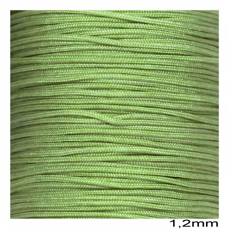 Κορδόνι jade A' Στρογγυλό 1.2mm 10μετρα - πρασινο ανοιχτο - 10μετρα