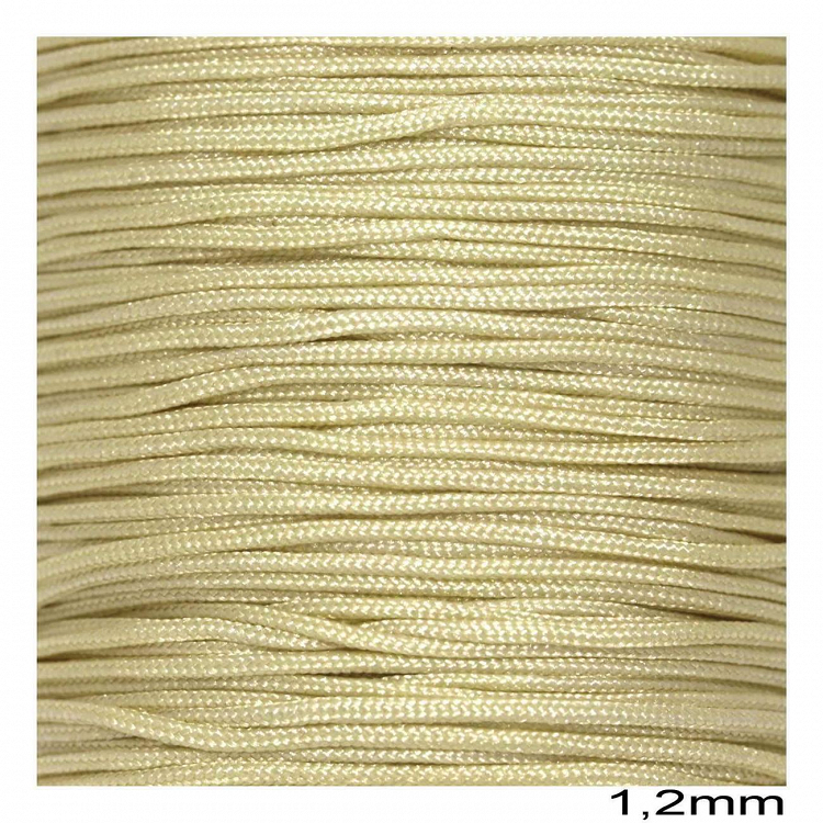 Κορδόνι γυαλιστερο Jade A 1.2mm 10μετρα - ΜΠΕΖ ΑΝΟΙΧΤΟ - 10μετρα