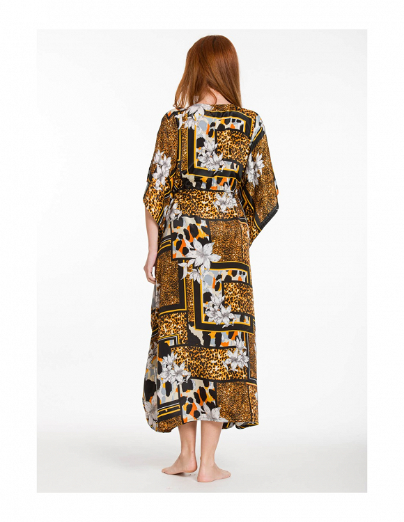 καφτανι art silk με adjuster 6650 rima - ΜΑΥΡΟ - ONE SIZE