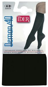 DEMON 40 DEN WOMAN MICROFIBRE OPAQUE KNEE HIGHS 1411 ider