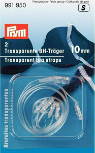 Prym Τιράντες Σουτιέν Διάφανες από Σιλικόνη 2τμχ 991950 prym