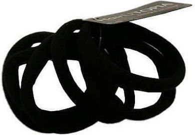 Hair Utopia Λαστιχάκια μαλλιών Black 6τμχ 8212