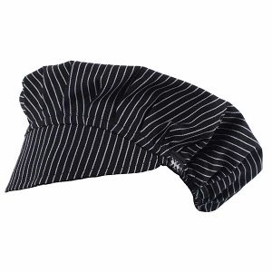 Axon Σκούφος Σεφ Μαύρος Ριγέ Mink 50-331-8