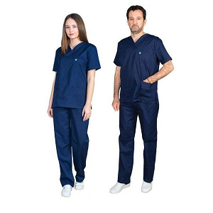 Alezi Σετ Ιατρικό Παντελόνι και Μπλούζα Unisex από Βαμβάκι και Πολυεστέρα