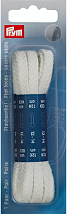Prym Κορδόνια Παπουτσιών Λευκά 2τμχ 120cm 974733