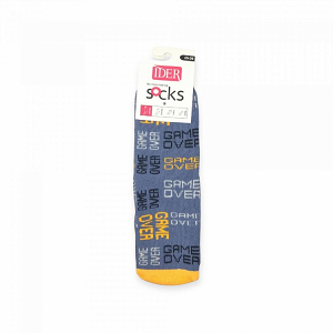 TERRY COTTON CREW SOCKS WITH ABS ANTI-SLIP SOLE & PATTERN GAME OVER 252023 IDER