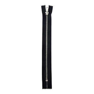 φερμουαρ με ασημι δοντια 18cm