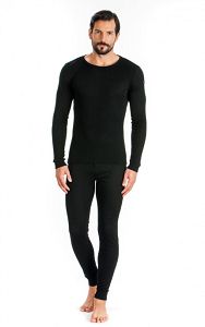 Thermal long sleeve mens vest