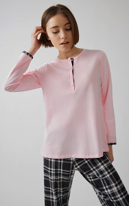 Cosy Club Women's Pyjama Set with placket 52602 MINERVA
