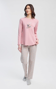 Tiny Floral Interlock Γυναικεία Πυτζάμα 53433 minerva